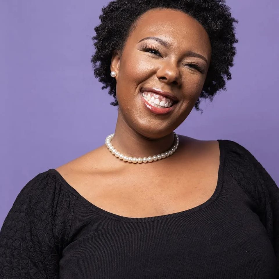 Alyson Clarke laughing